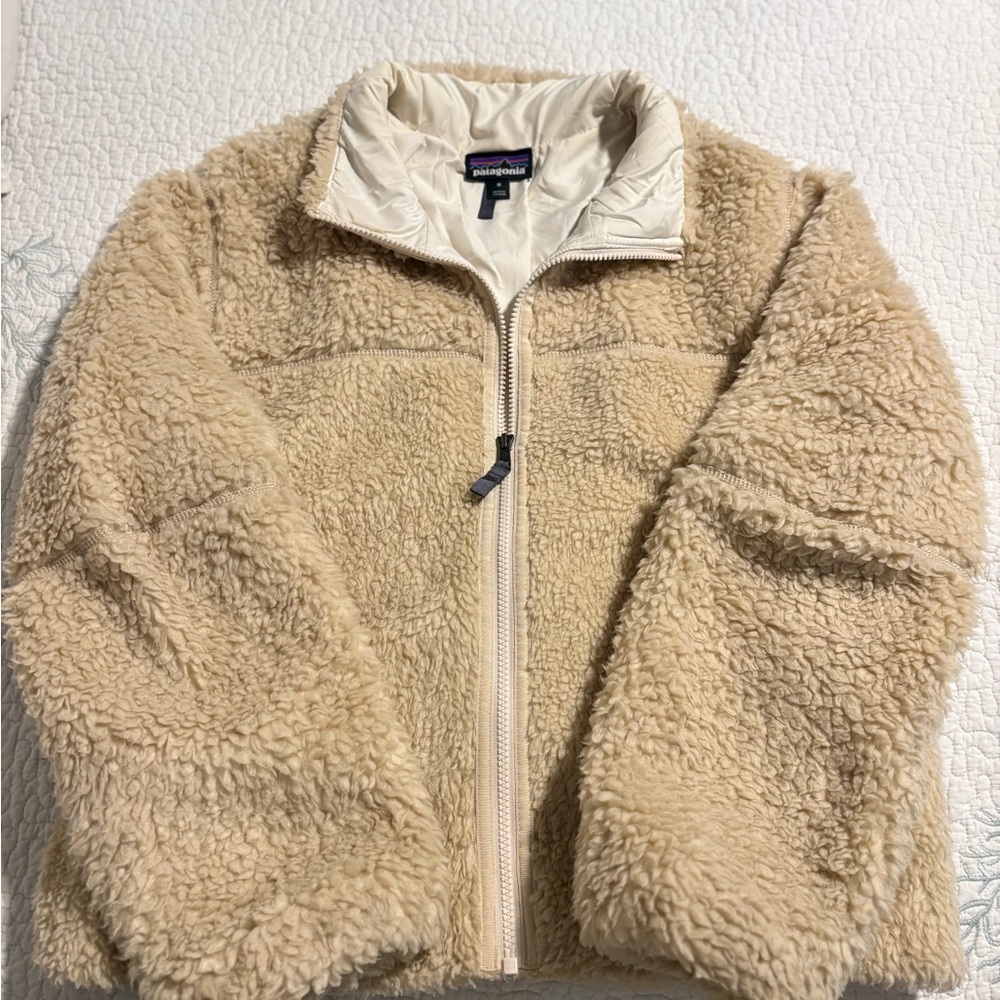 Patagonia Cozy Beige Sherpa Jacket